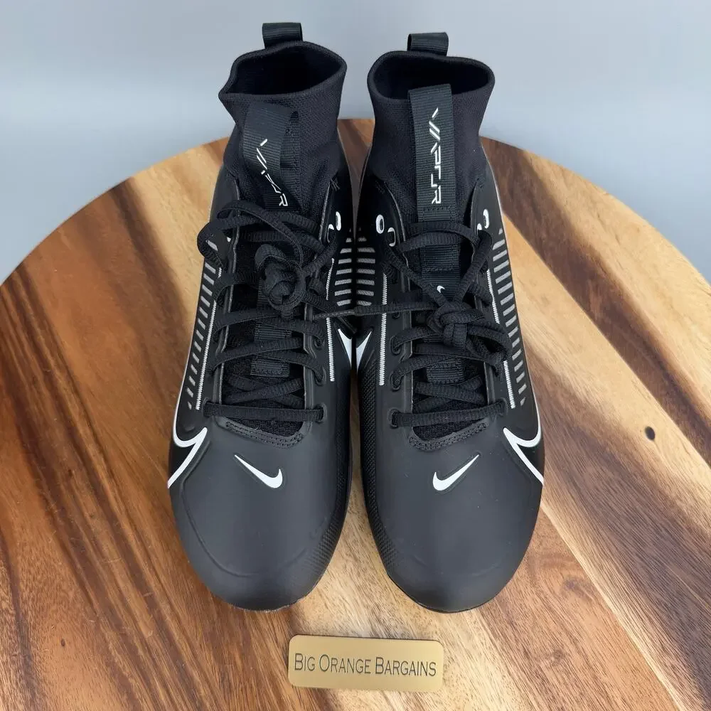 Nike Vapor Edge Pro 360 2 Black / Iron Football Cleats DA5456-010 Men's 9.5